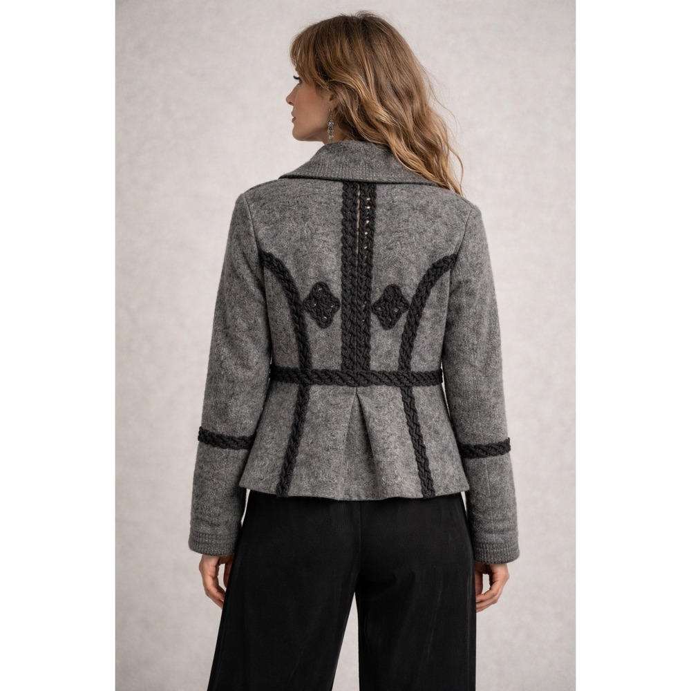 Angel of the North Anthropologie Wool Jacket S Steampunk Victorian Lagenlook